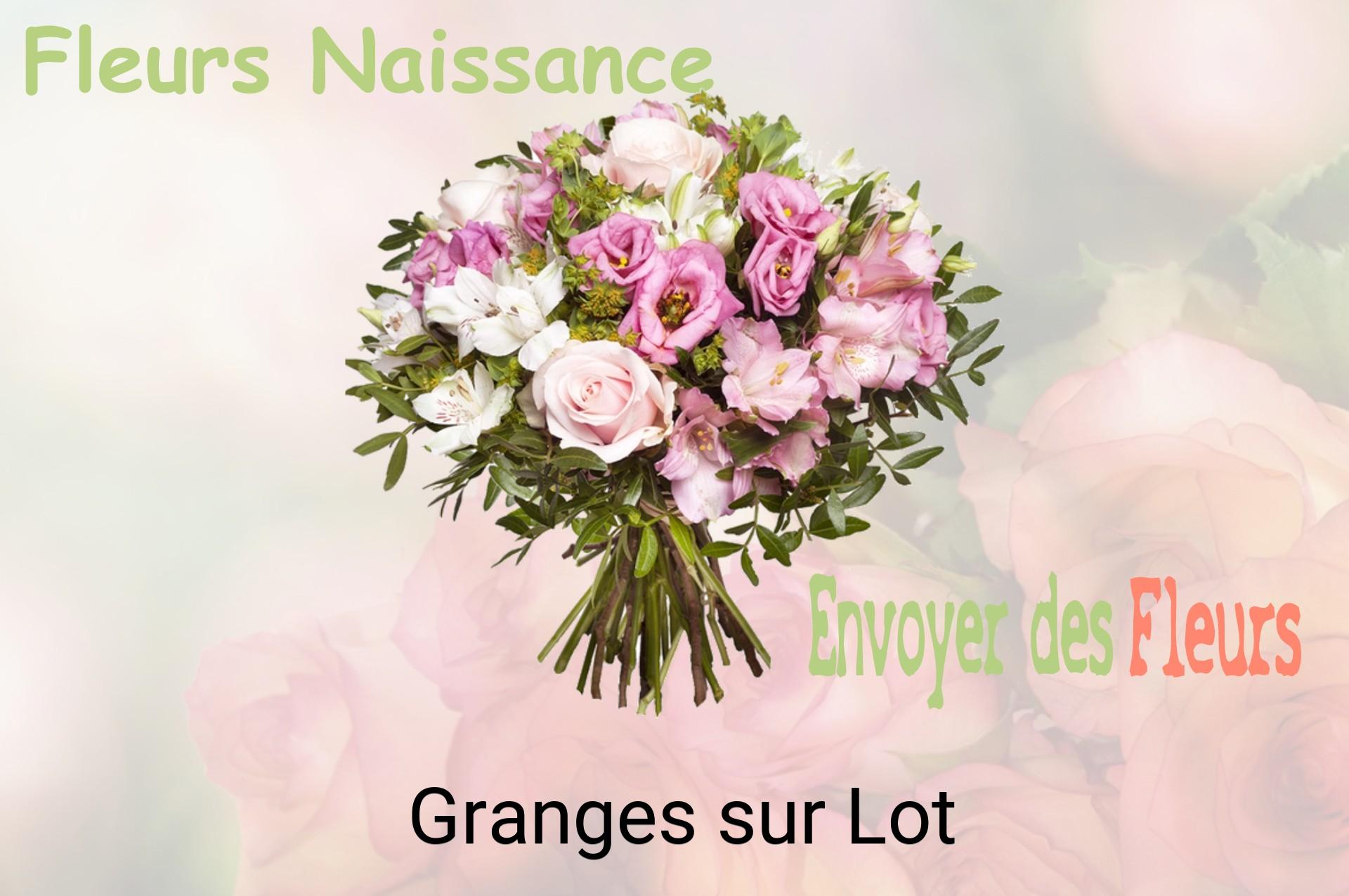 Bouquet de fleurs de naissance livré à Granges-sur-Lot